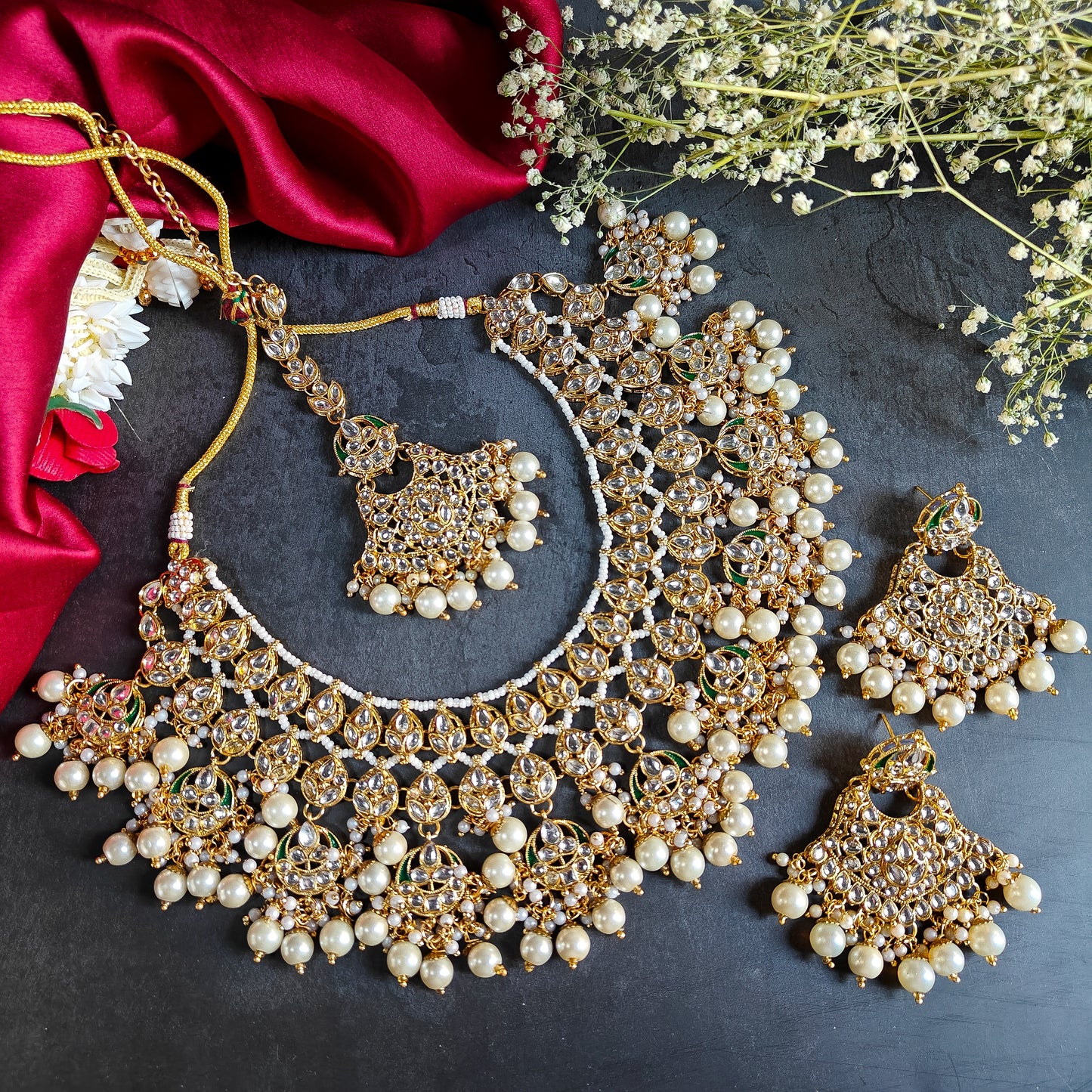 Drishti Kundan Necklace Set ๐