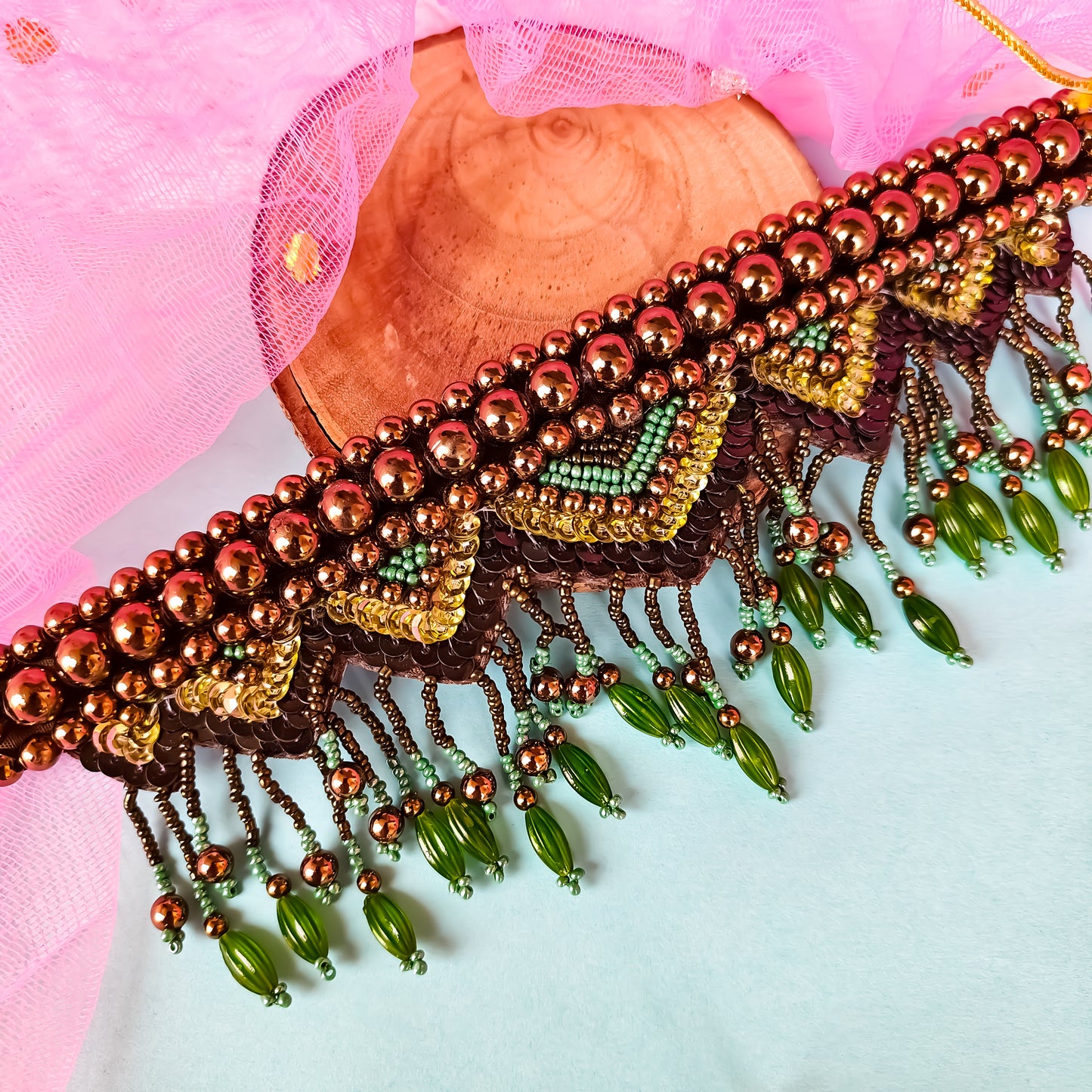 Rebeca Hand Embroidered Necklace Set