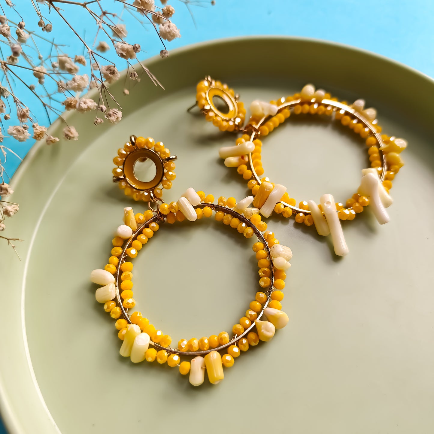 Crystal Statement Hoop Earrings
