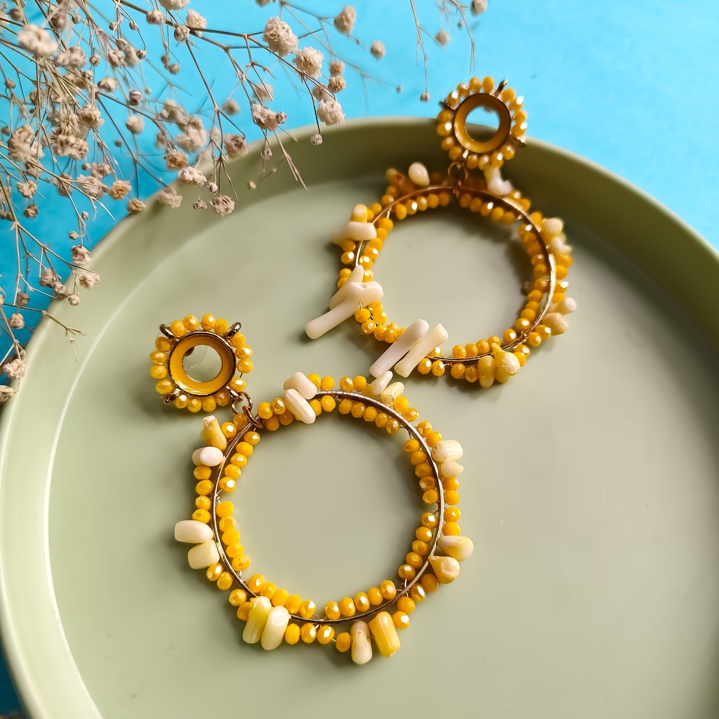 Crystal Statement Hoop Earrings