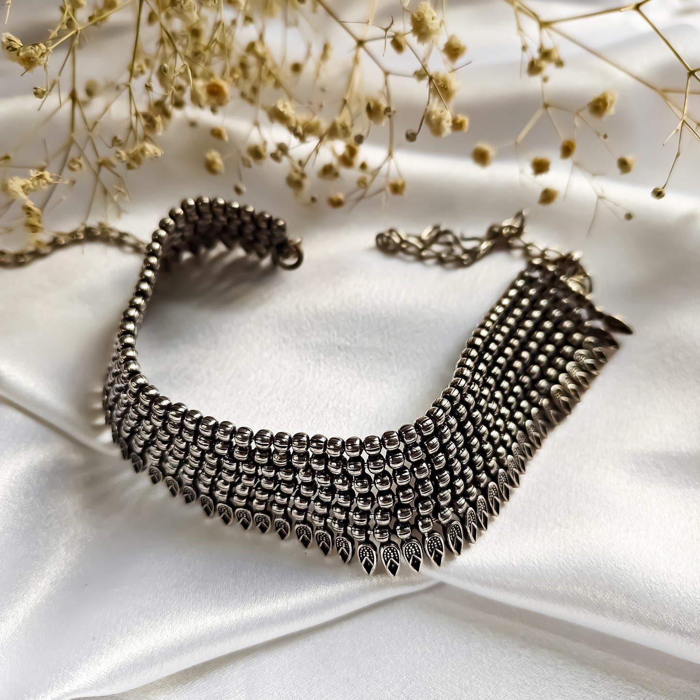 Vartika German Silver Necklace