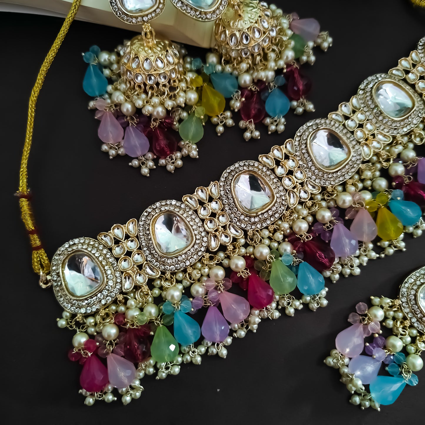 Anika Pearl Necklace Set - Multi