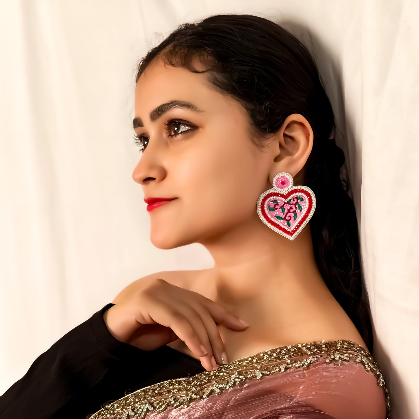 Hello Heart Handcrafted Earrings