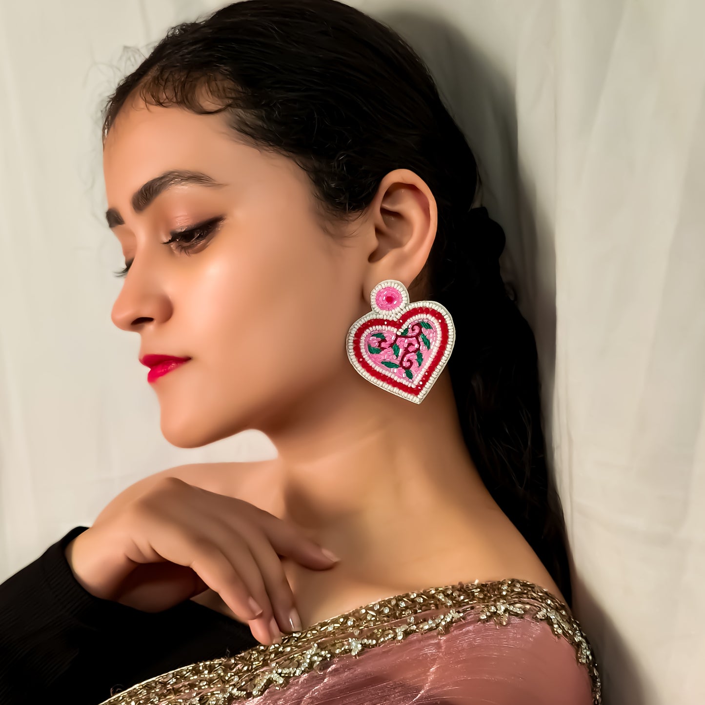 Hello Heart Handcrafted Earrings