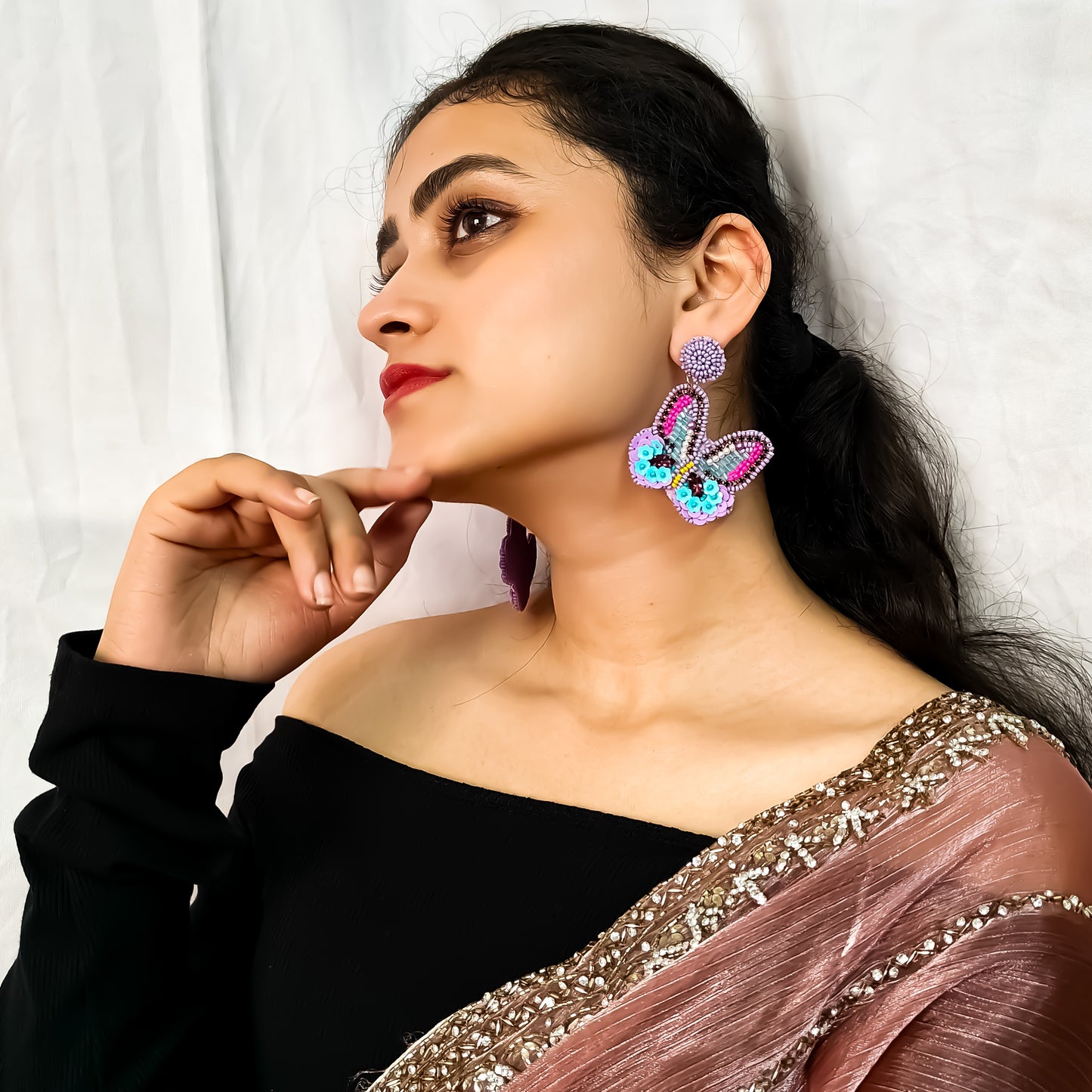 Heavenly Butterfly Handcrafted Earrings