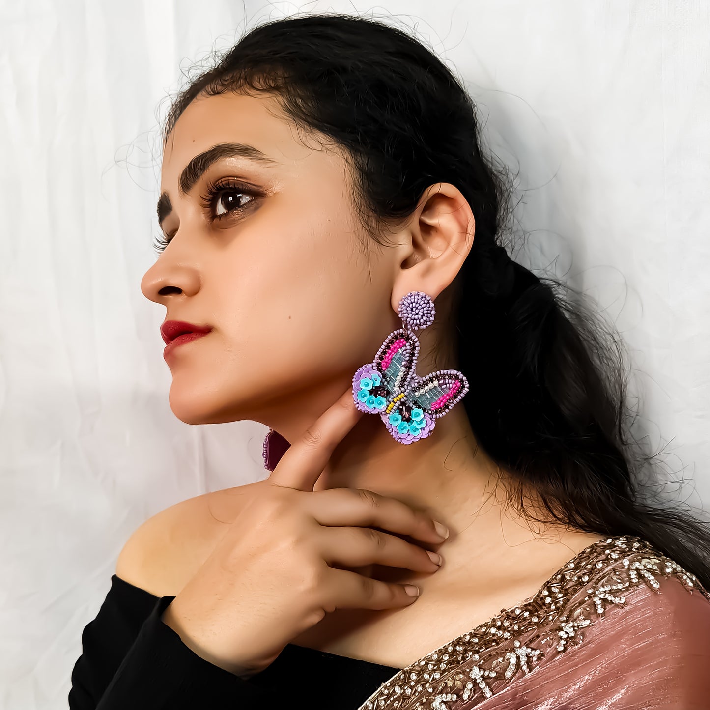 Heavenly Butterfly Handcrafted Earrings
