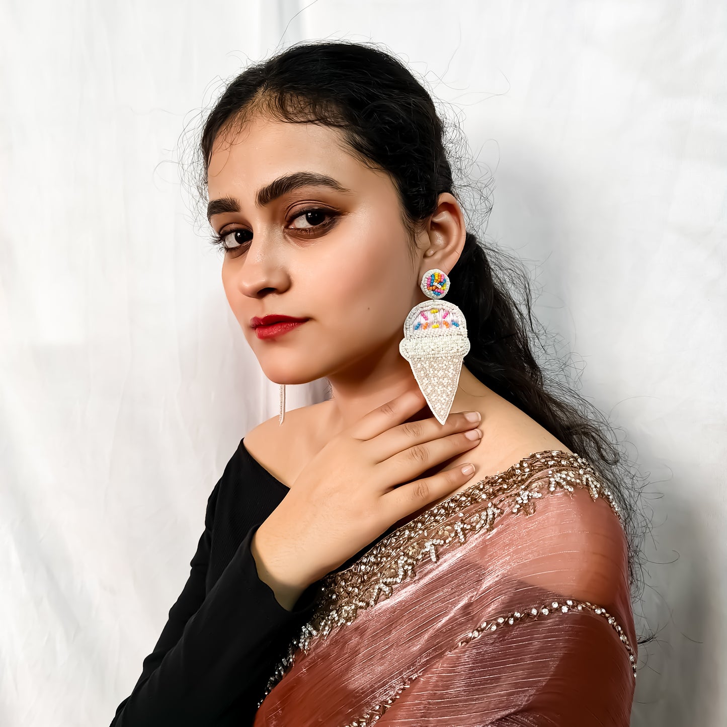 Pop Ice-cream Handcrafted Earrings