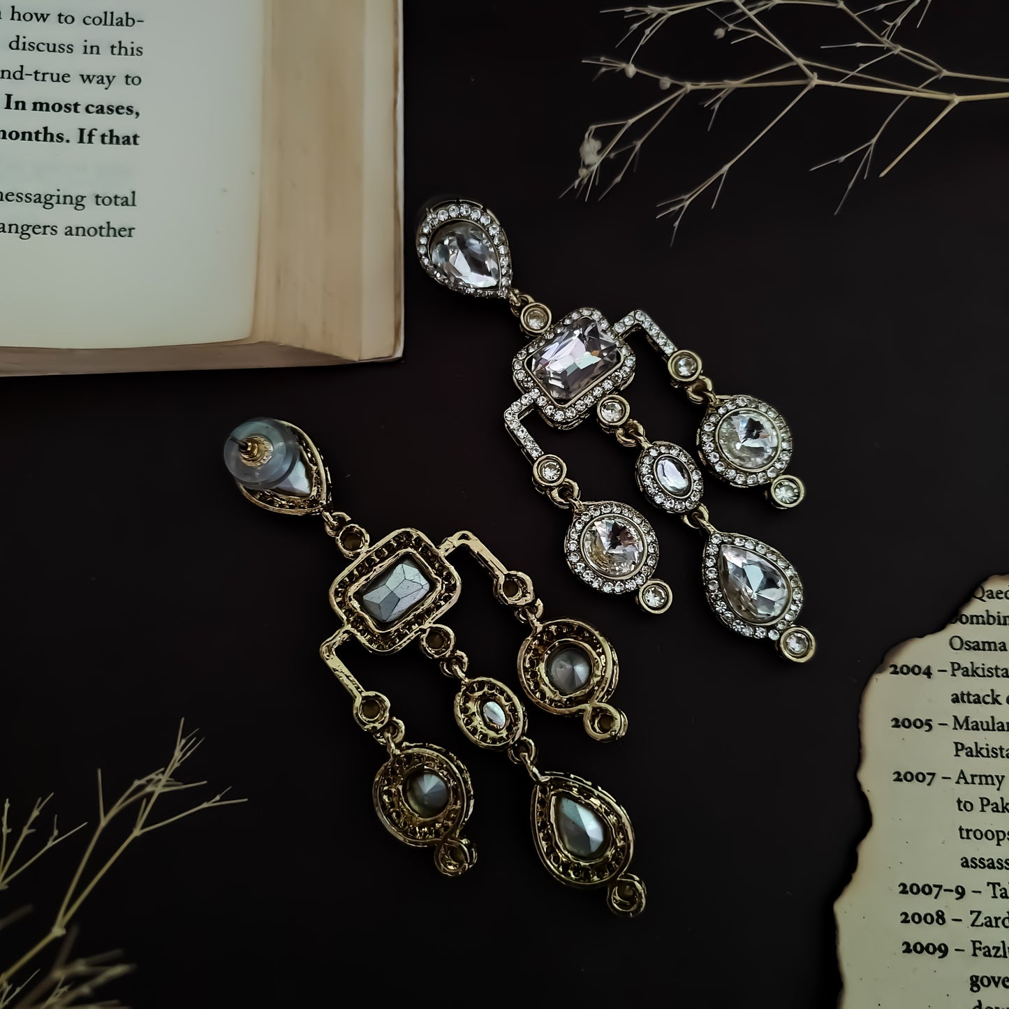 Divika Celebrity Inspired Chandbali Earrings - Golden