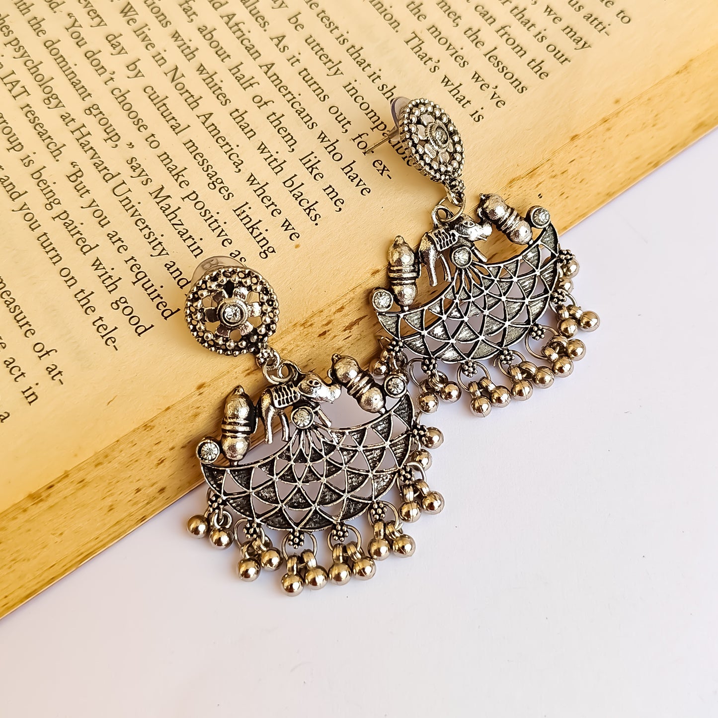 Suyash Elephant Motif Earrings