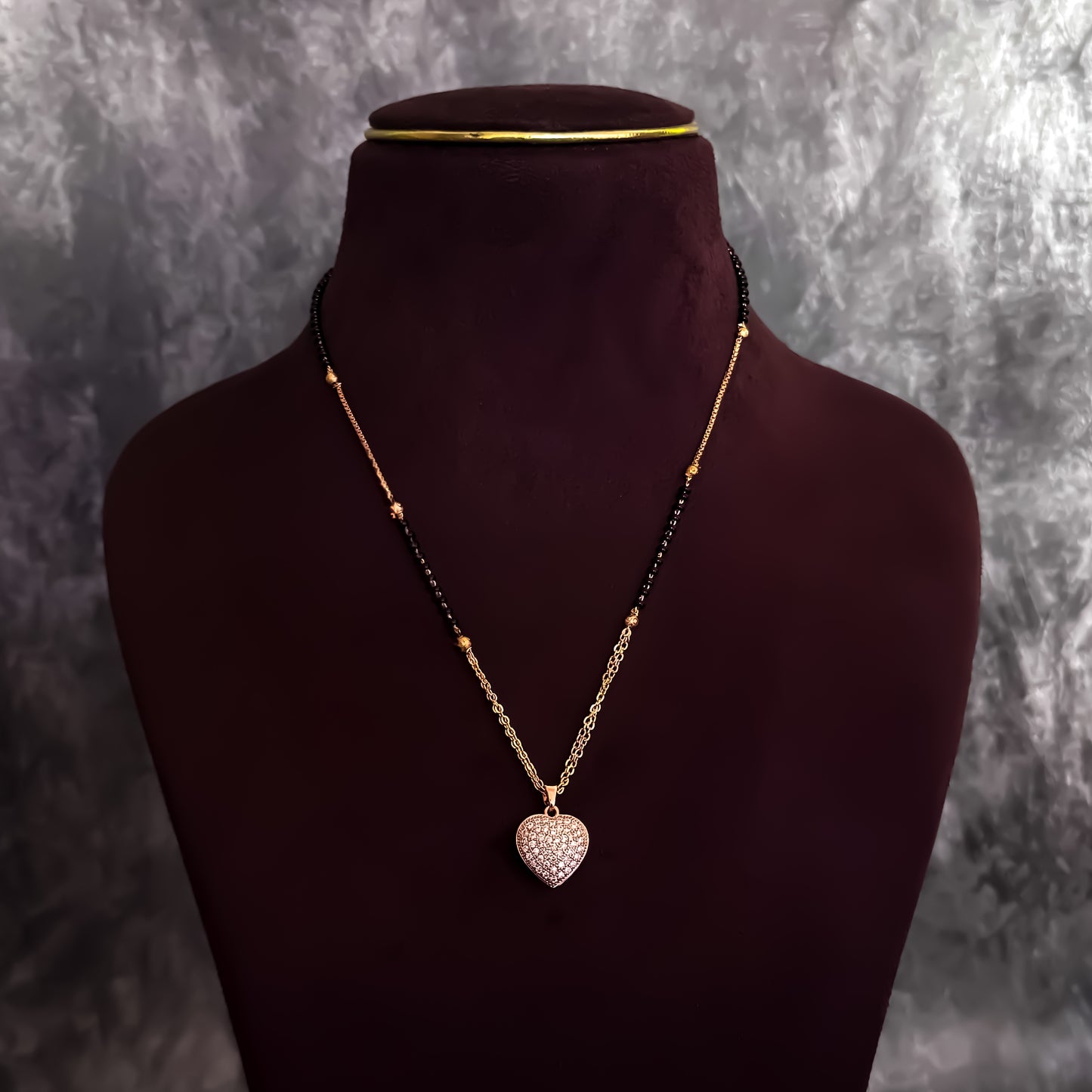 Pearl Heart AD Mangalsutra