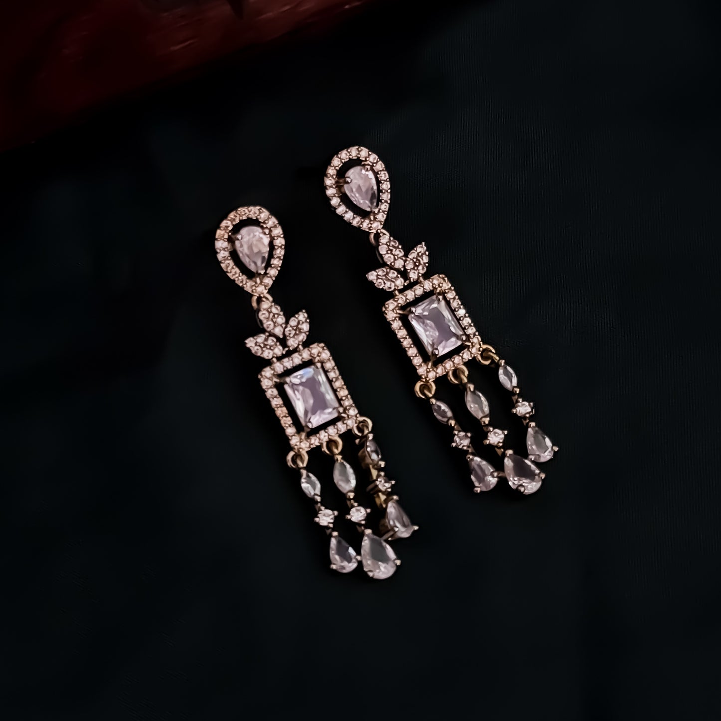 Nitara AD Necklace Set - Golden
