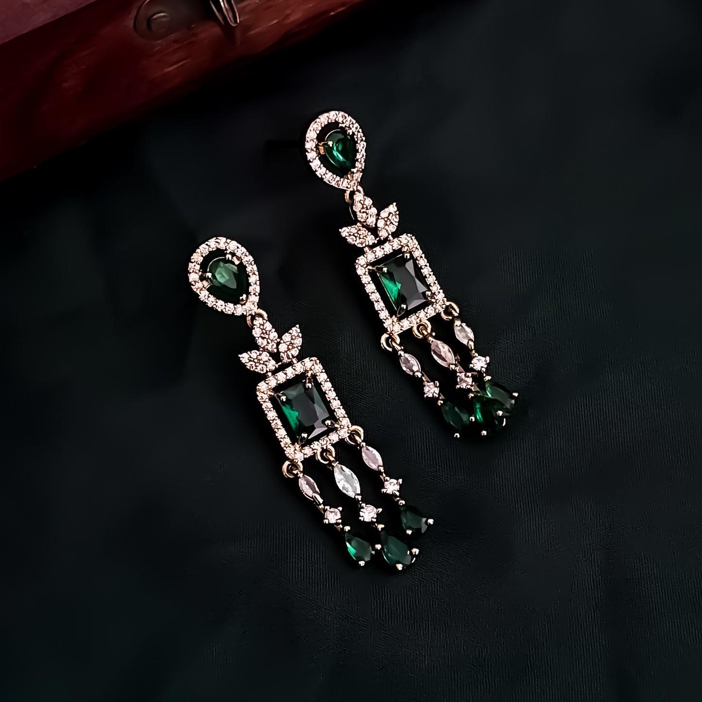 Nitara AD Necklace Set - Green