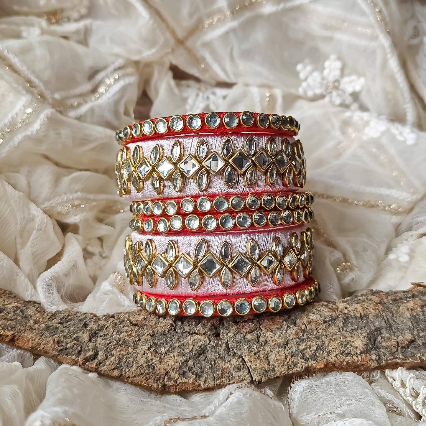 Silk Thread Bangles (Set of 6)