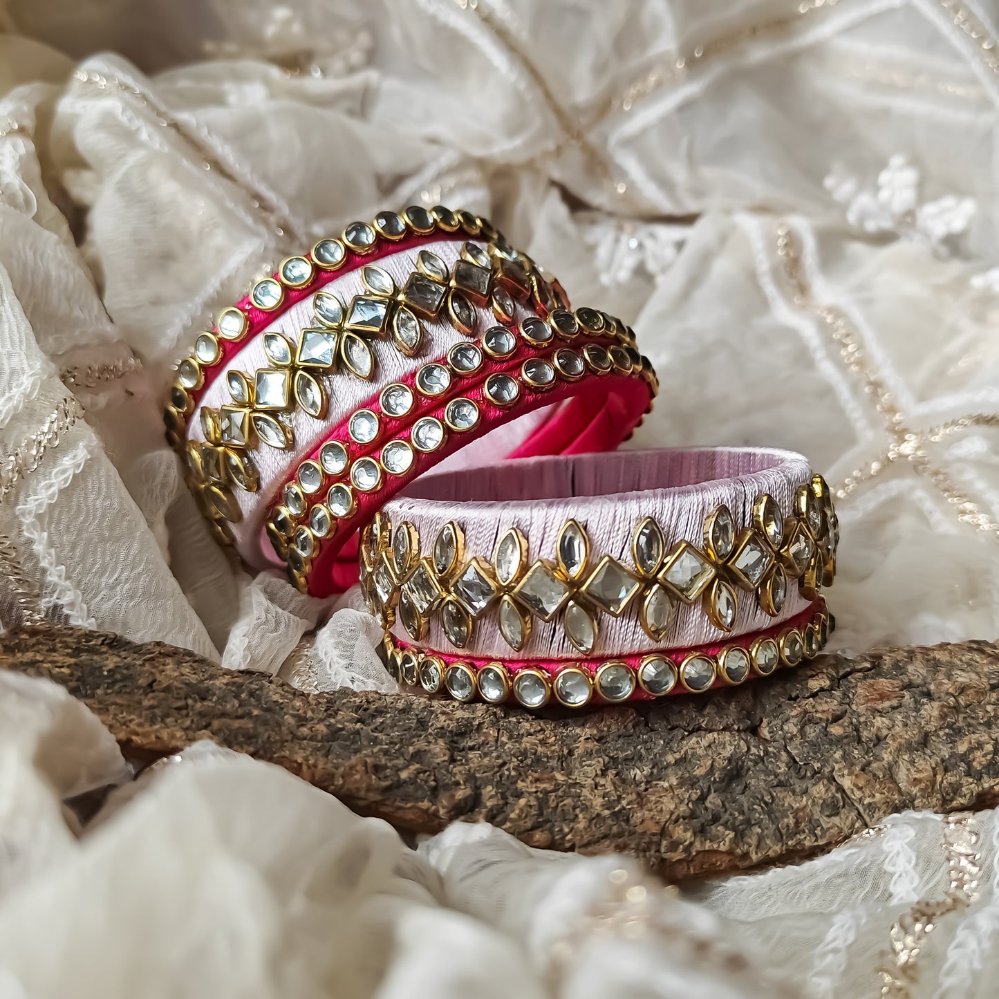 Silk Thread Bangles (Set of 6)