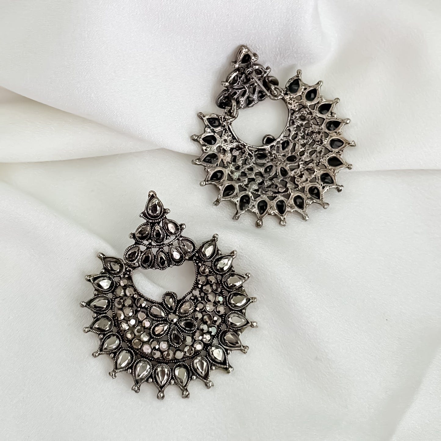 Lekha Zircon Black Stud Earrings
