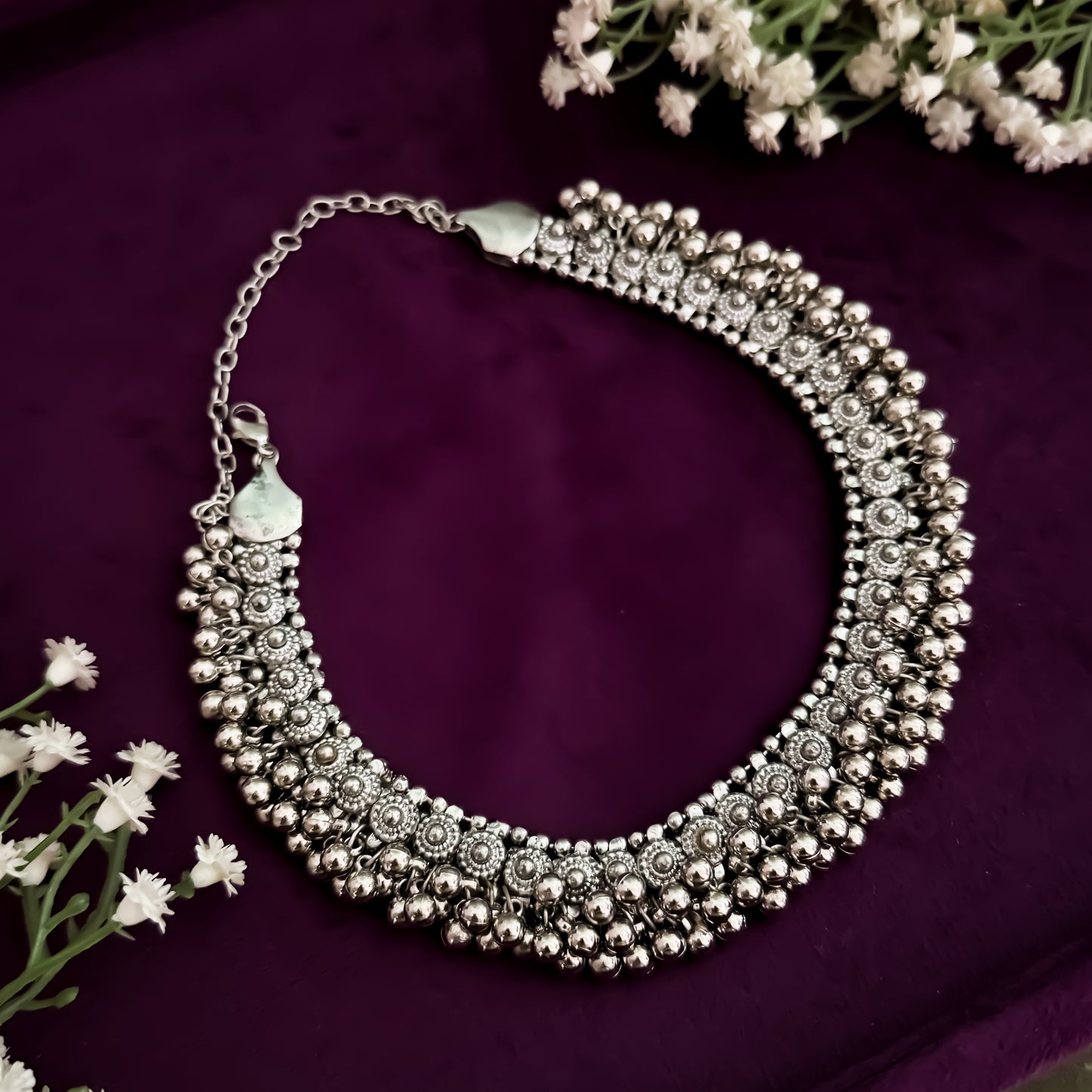 Akira German Silver Necklace Set
