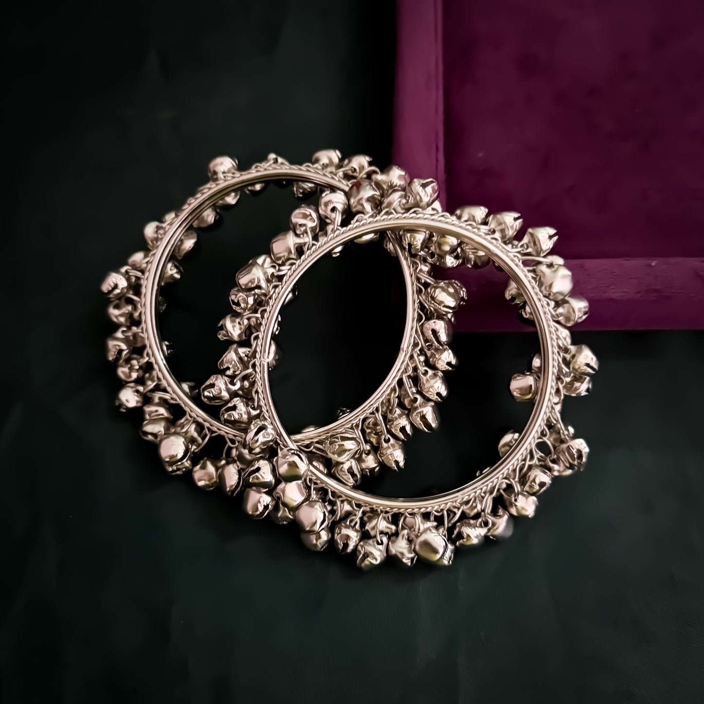 Naaz Ghungroo Silver Bangles