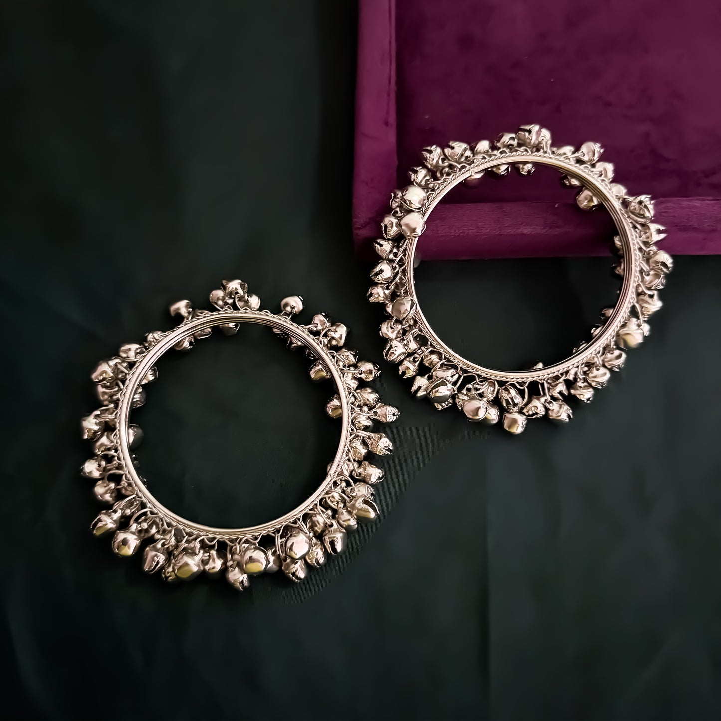 Naaz Ghungroo Silver Bangles