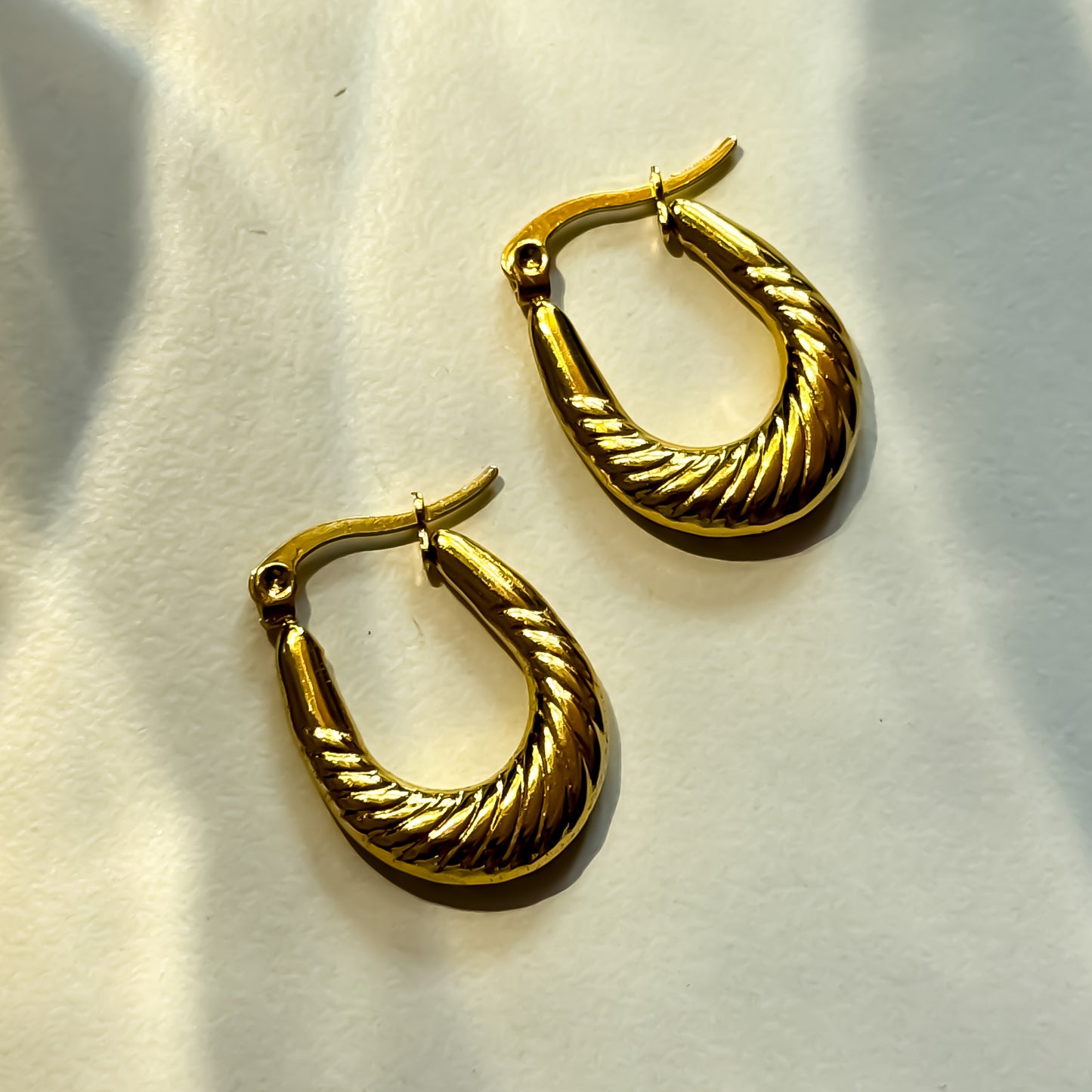 Blair Golden Anti Tarnish Hoop Earrings
