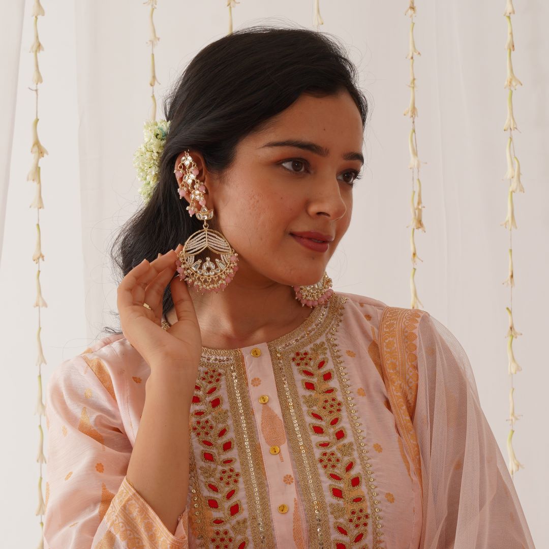 Doli Chandbali Earrings - Golden