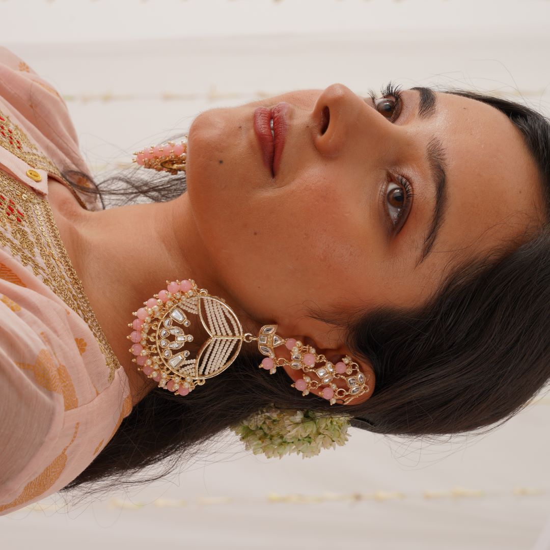 Doli Chandbali Earrings - Golden