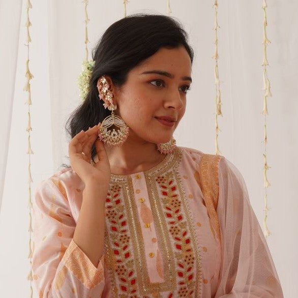 Doli Chandbali Earrings - Golden