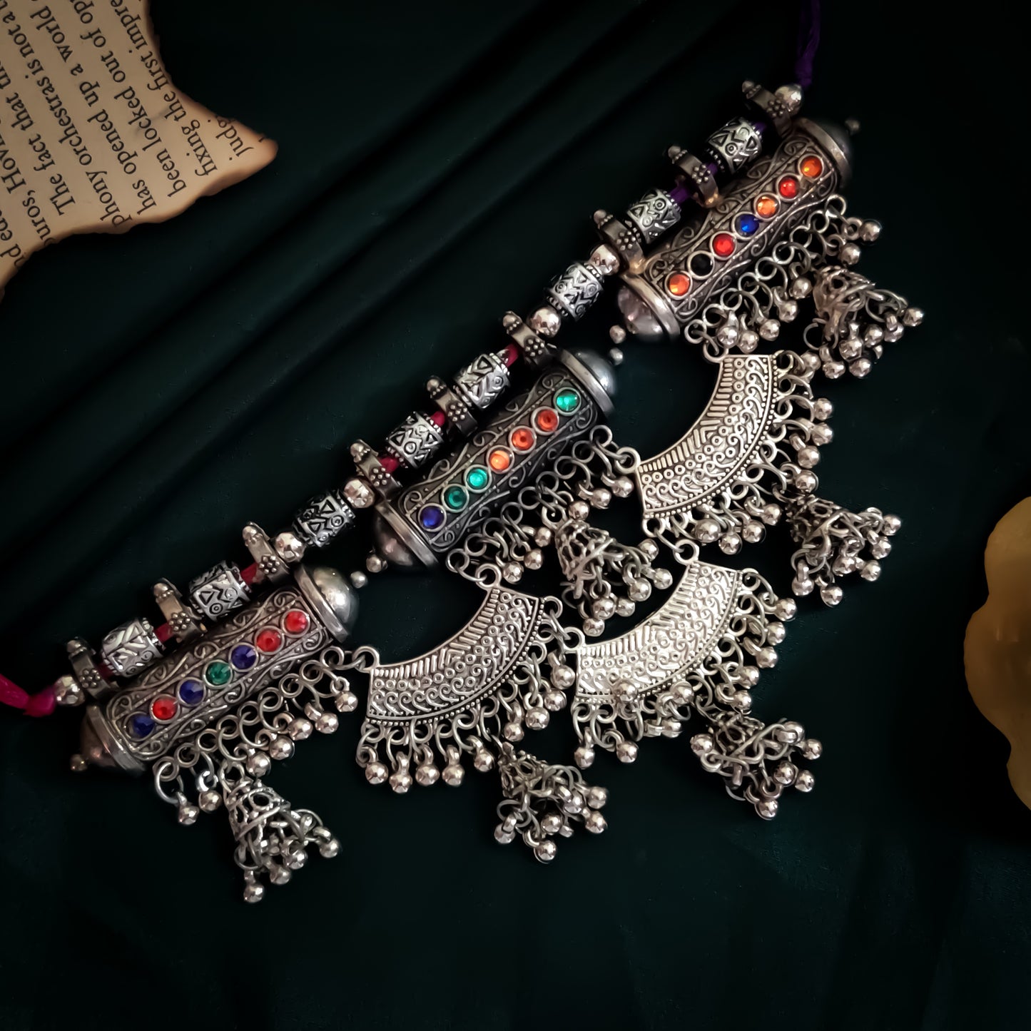 Tarang Silver Necklace Set