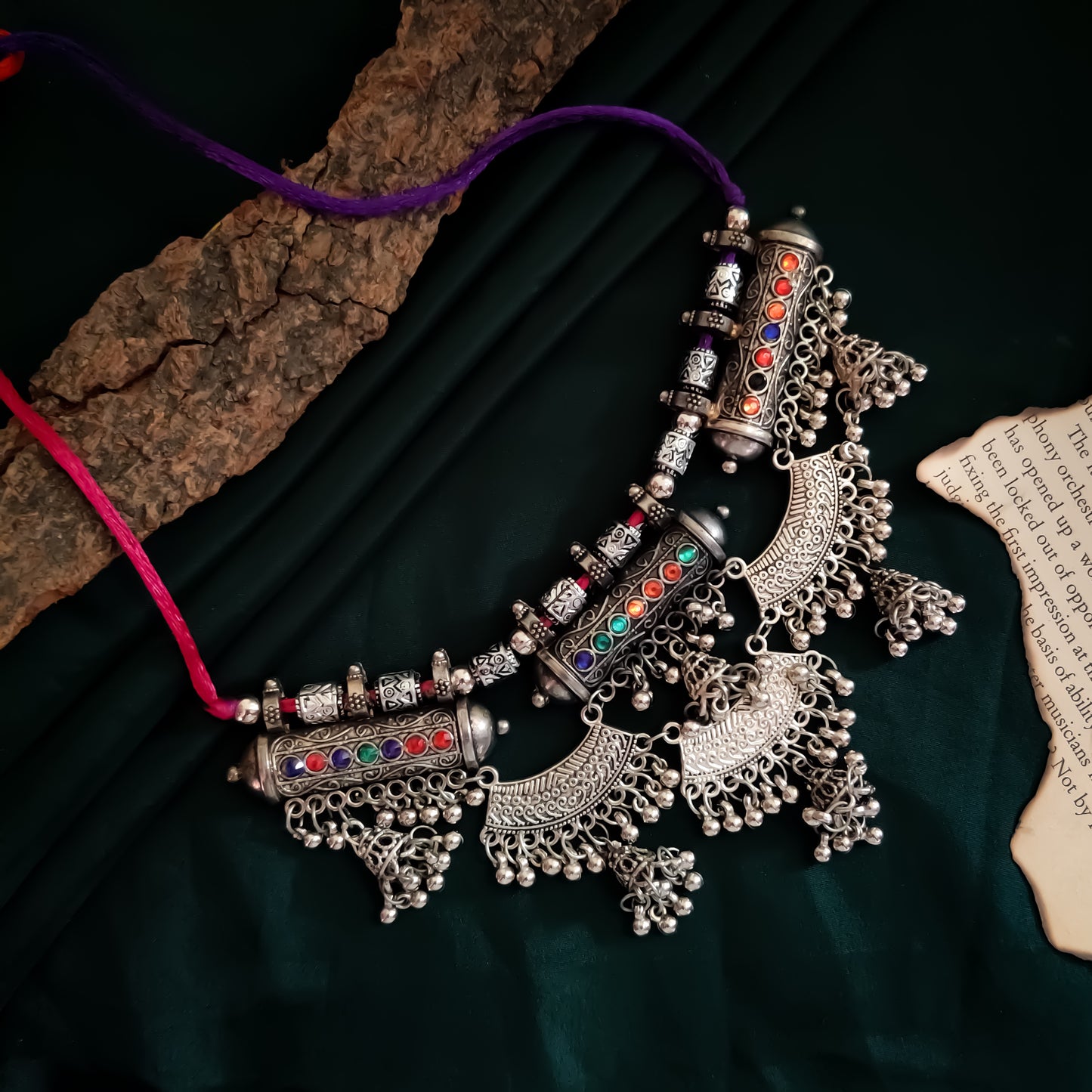 Tarang Silver Necklace Set