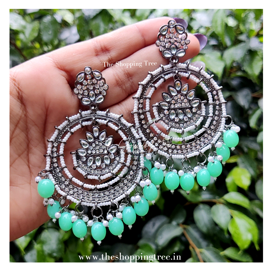 Panash Chandbaali-Mint Green