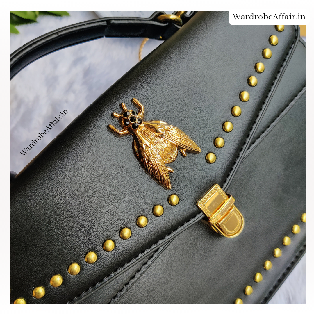 Style Statement Sling Bag - Jet black