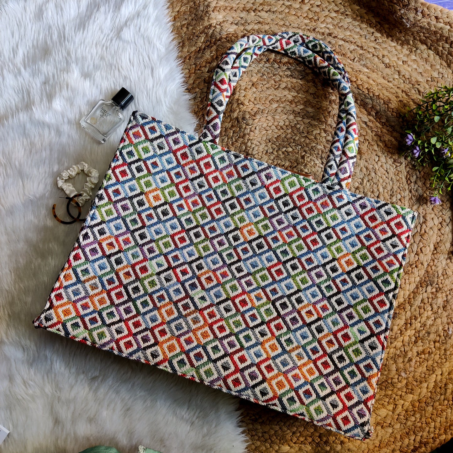 RAINBOW REMIX XL EVERYDAY TOTE BAG