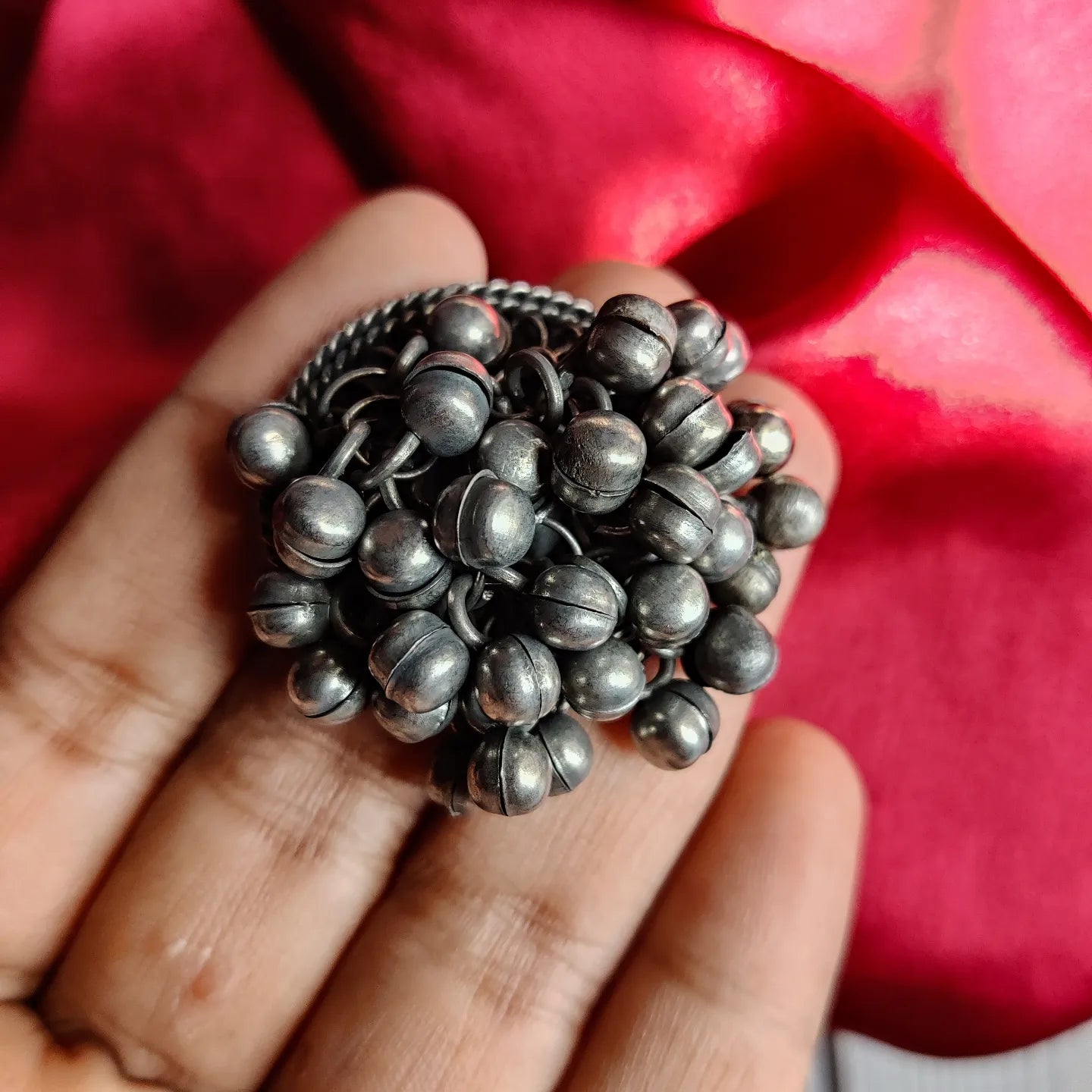 Ghunghroo Vintage Polish Adjustable Ring