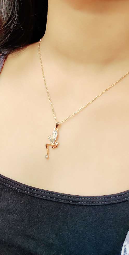 Angel Golden Statement Necklace