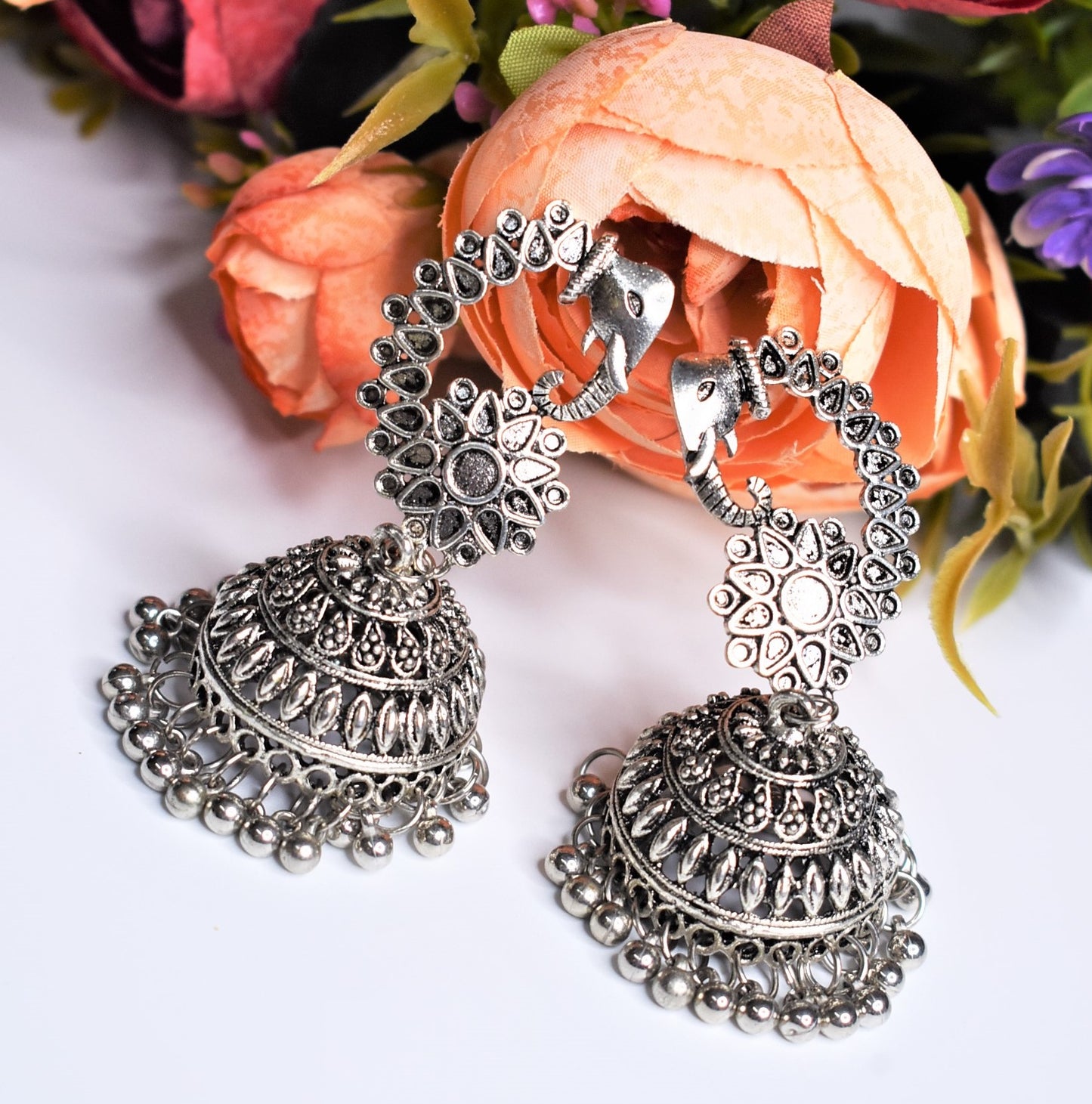 Elephant silver GS Earring