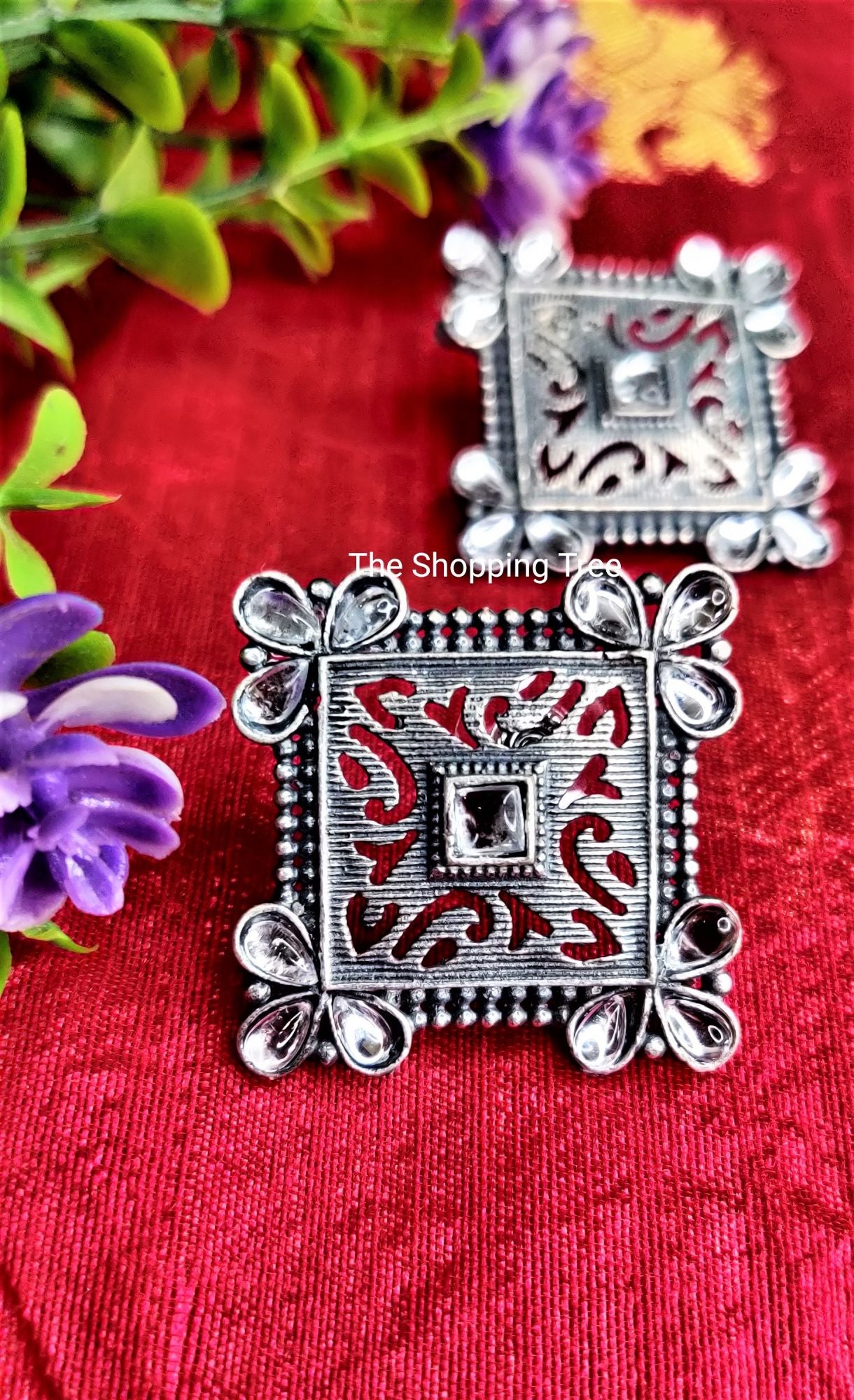 Square SLA Stud Earring