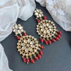 KUNDAN EARRINGS MANGTIKA SET