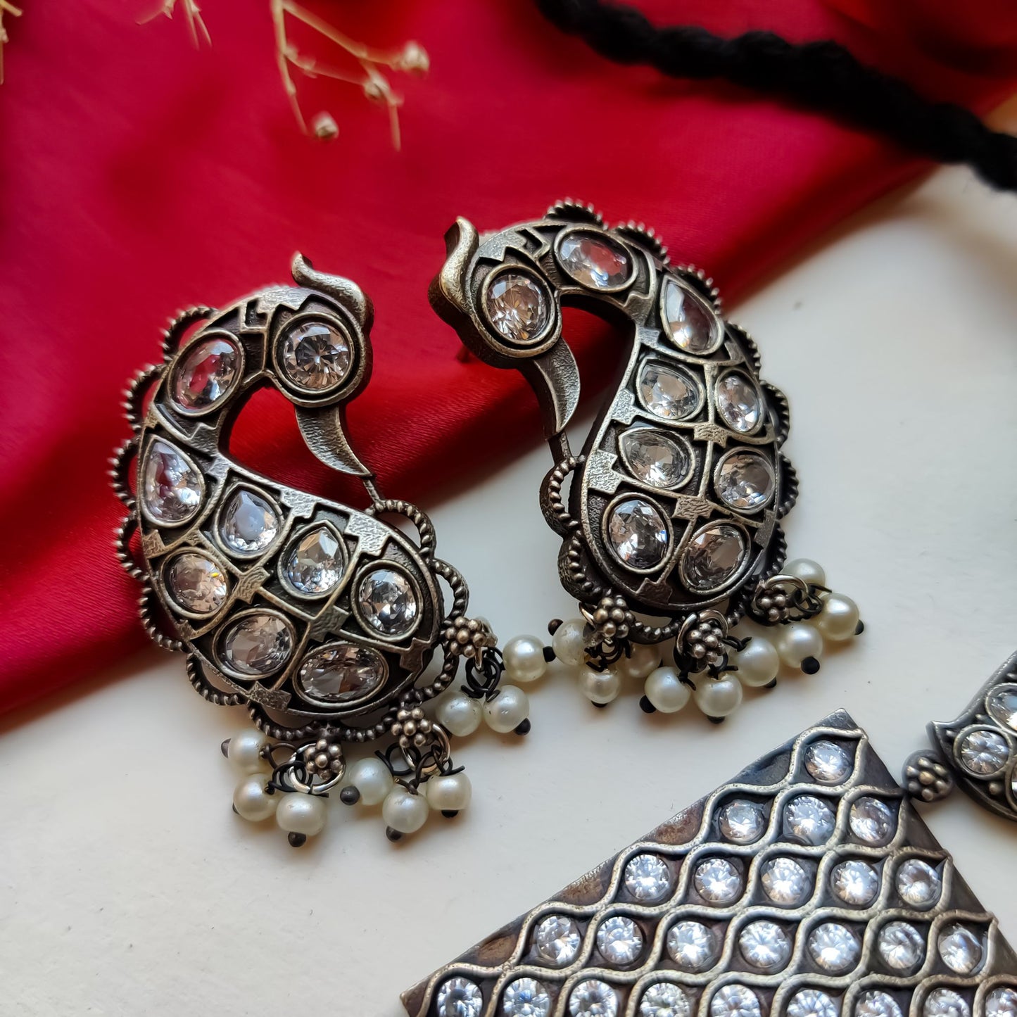 PEACOCK ZIRCON NECKLACE SET