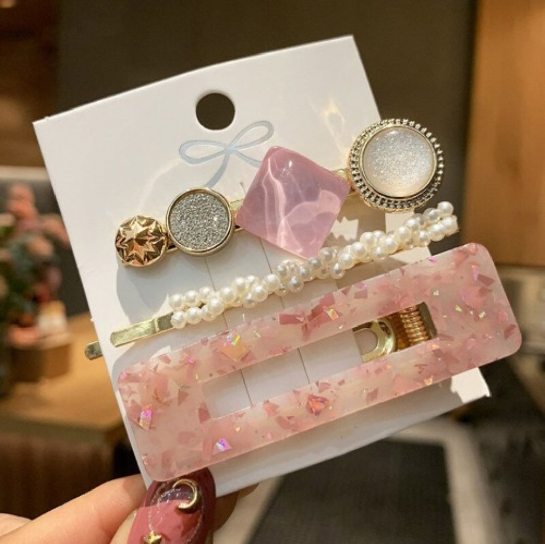 DAINTY KOREAN HAIR CLIPS - SET OF 3