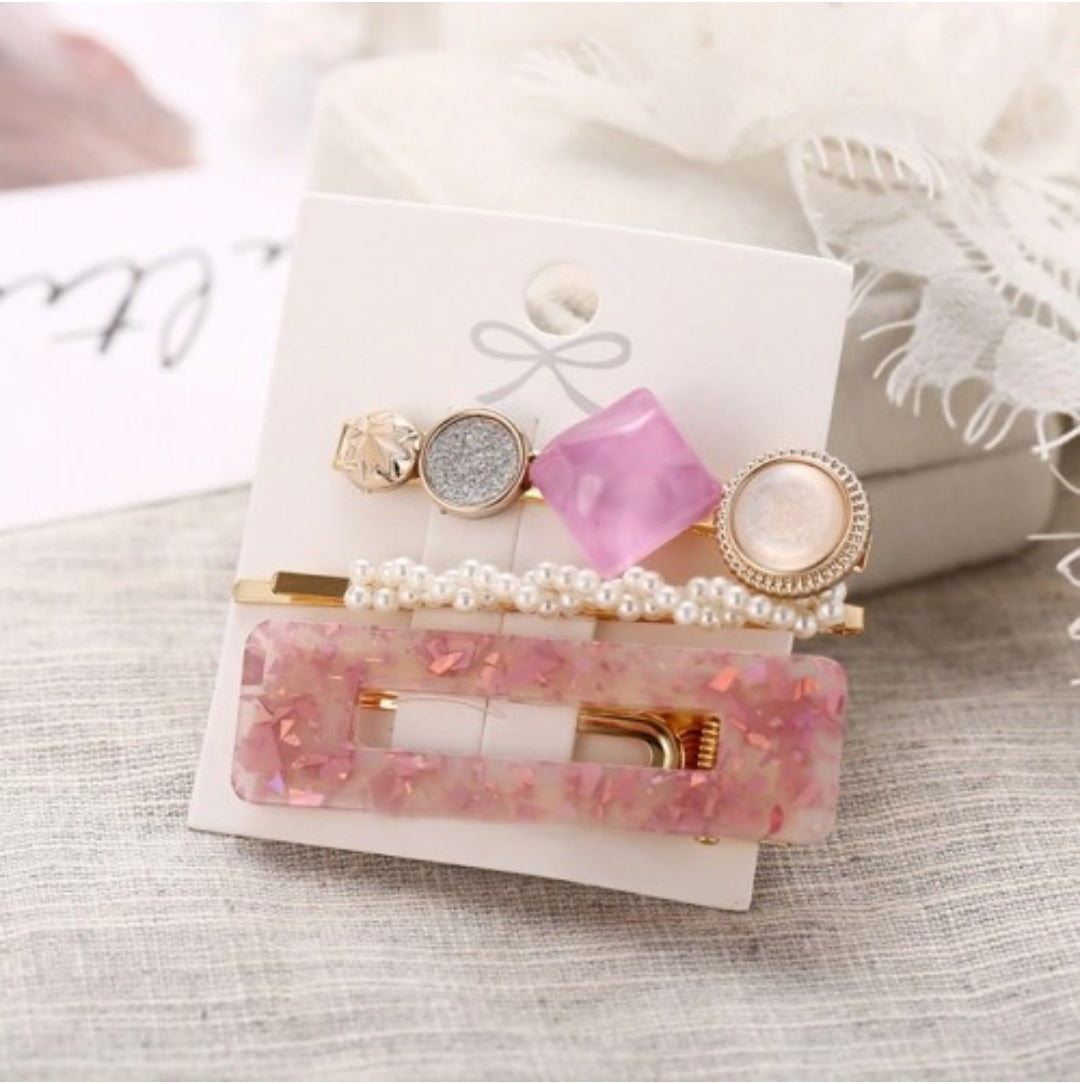 DAINTY KOREAN HAIR CLIPS - SET OF 3