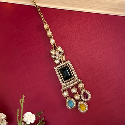 Multi Shehneel Kundan Choker Necklace Set