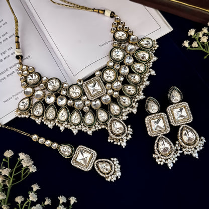 Golden Gauri Premium Bridal Necklace Set