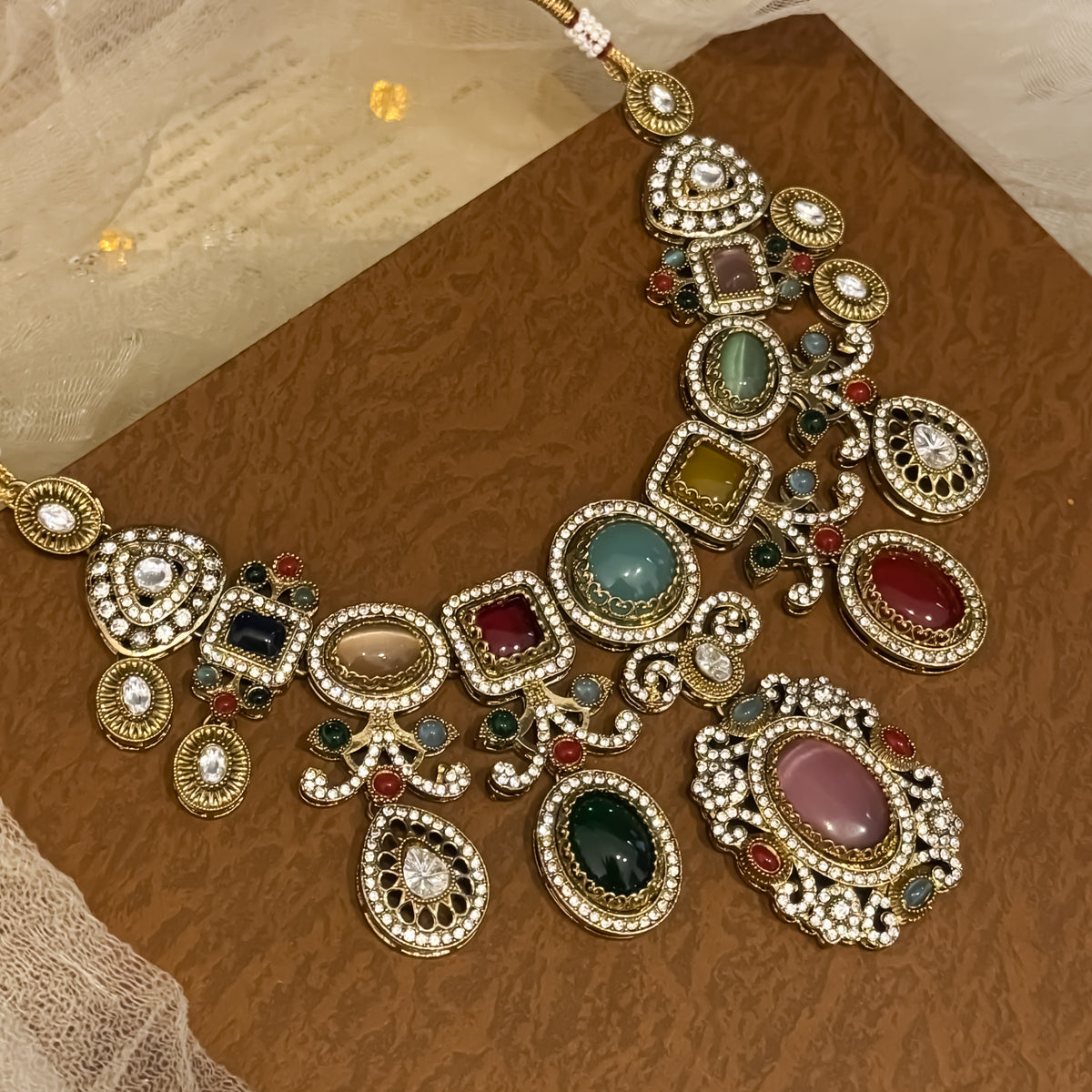 Multi Nashwa Sabhyasachi Necklace Set