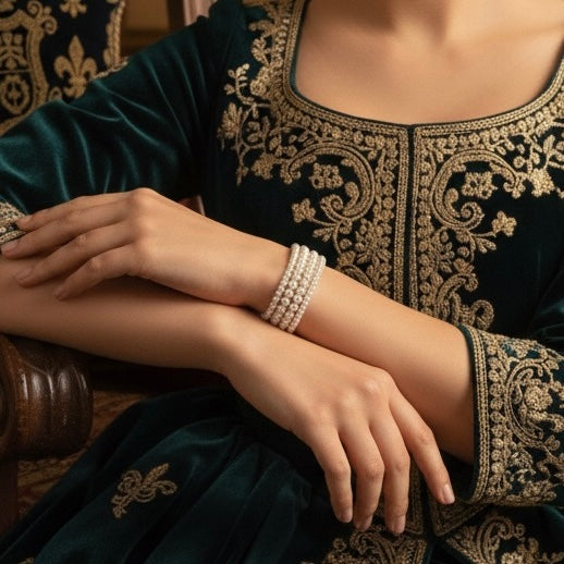 Meesha Pearl Bracelet