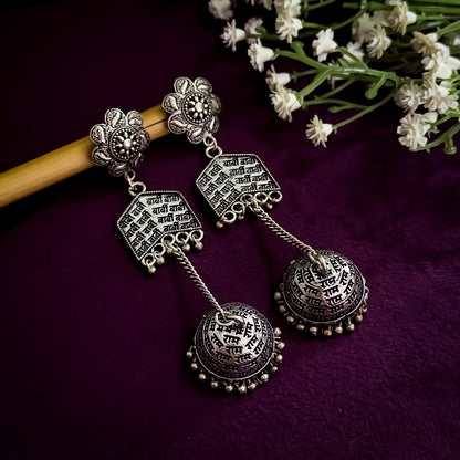 Barbie German Silver Jhumka Earrings