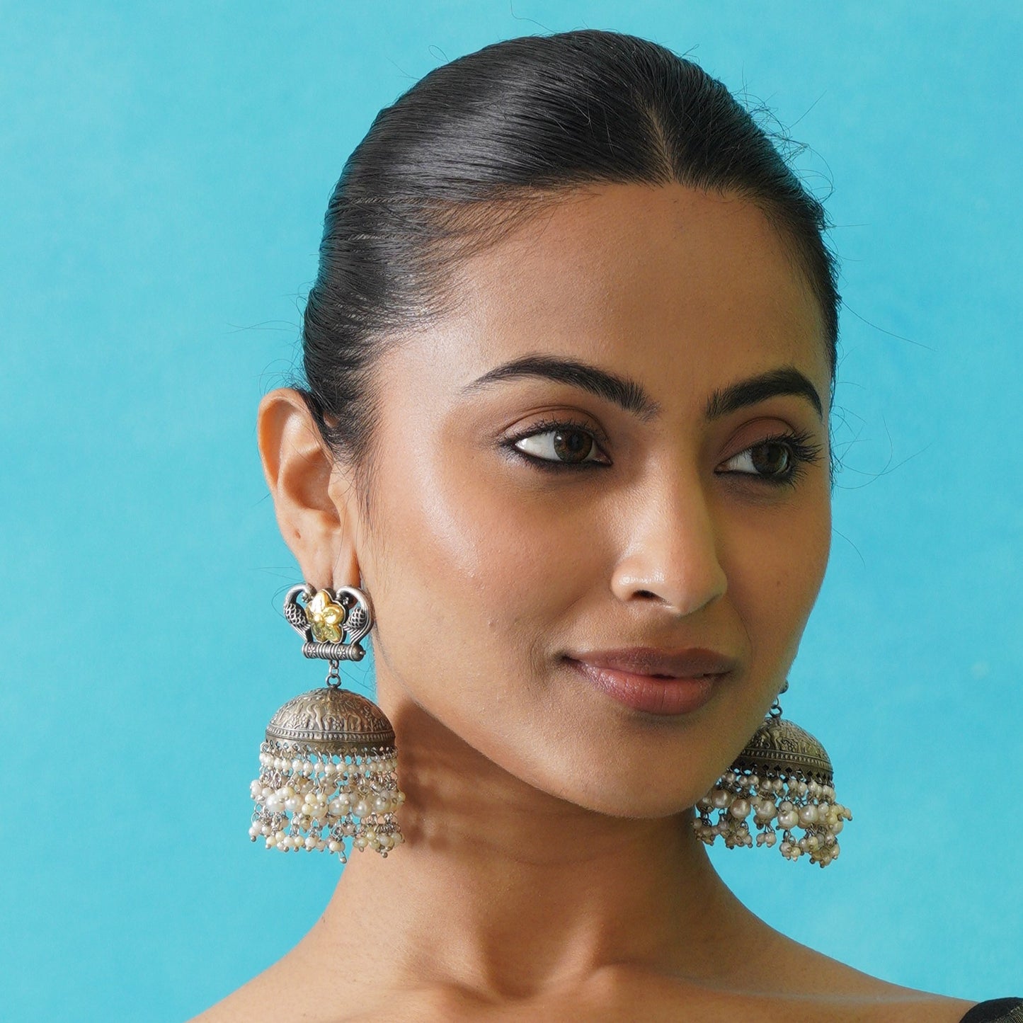 Sai Premium Brass Jhumka Earrings