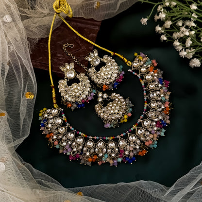 Harleen Premium Pearl Necklace Set - Multi