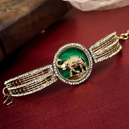 Green Dishani Indo Western Barcelet