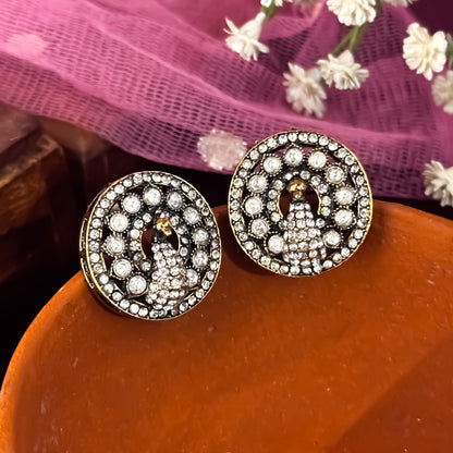 Dhairya Peacock Stud Earrings