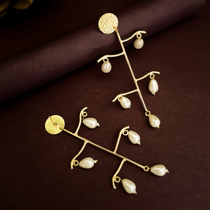 Disney Pearl Brass Earrings
