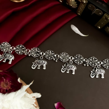 Gajraj Silver Hip Belt